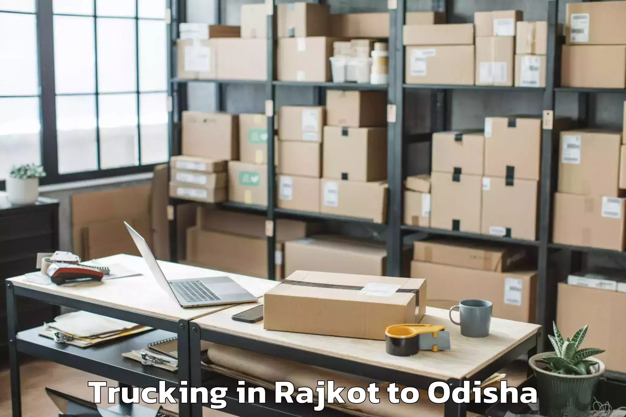 Book Rajkot to Kalimela Trucking Online